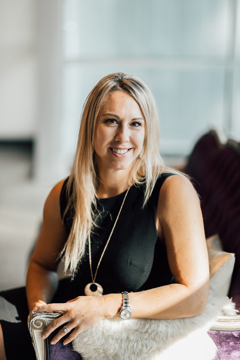 Business banker Carrie Whisler at a local Lacey Washington business