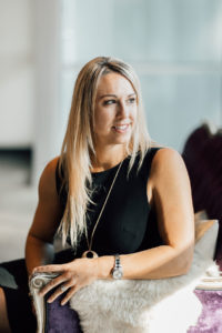 Business banker Carrie Whisler at a local Lacey Washington business