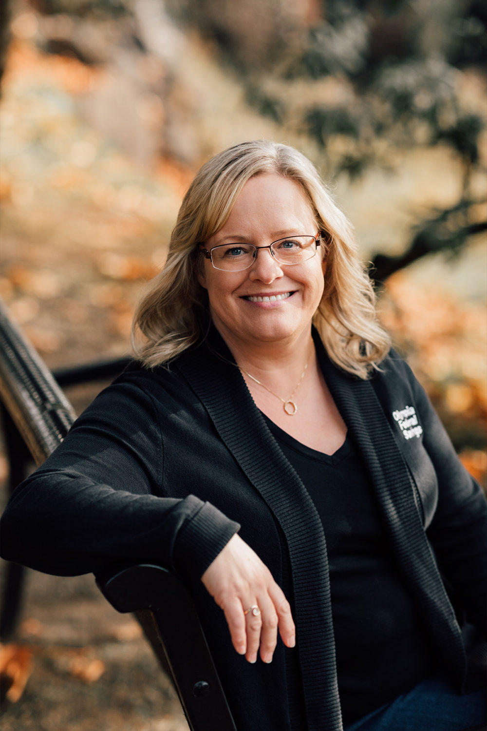 Melissa Wood at Tumwater Falls in Tumwater, WA