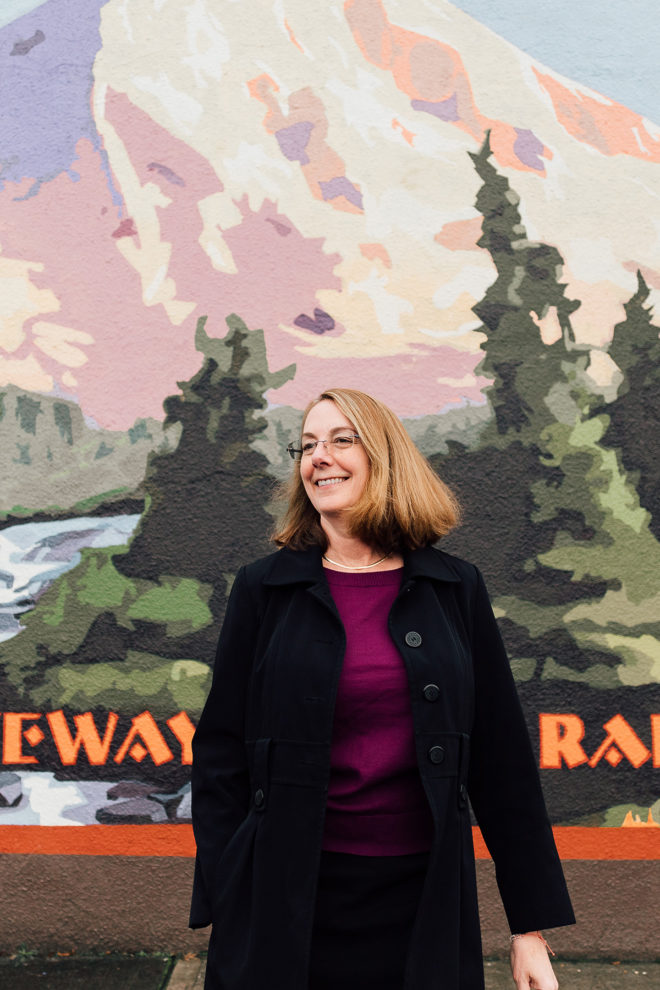 Loan Officer and Branch Manager Jane Walker in Downtown Yelm Washington