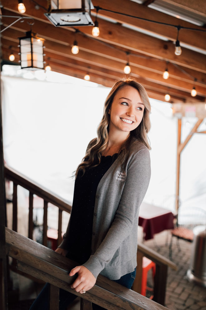 Kayla Rice of OlyFed at Uncork & Unwind in Olympia Washington