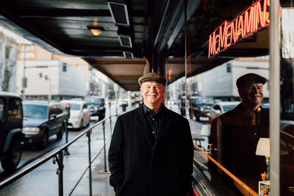 CFO New Employee Larry Heuth sitting in local restaurant