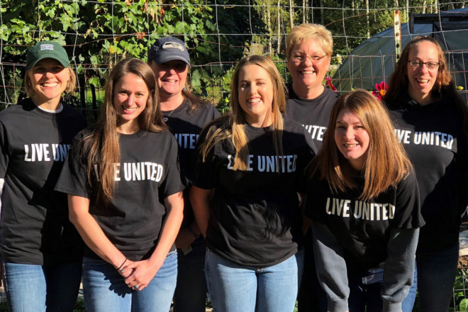 OlyFed volunteers at a Live United event