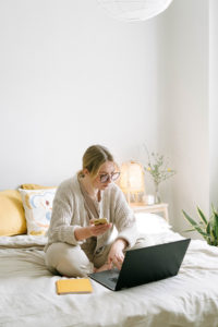 Woman on her laptop computer