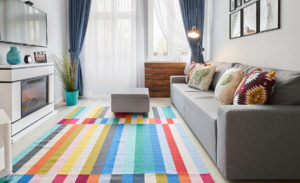 Bright and colorful interior in a small home