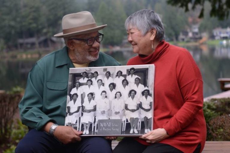 Merritt Long and his wife