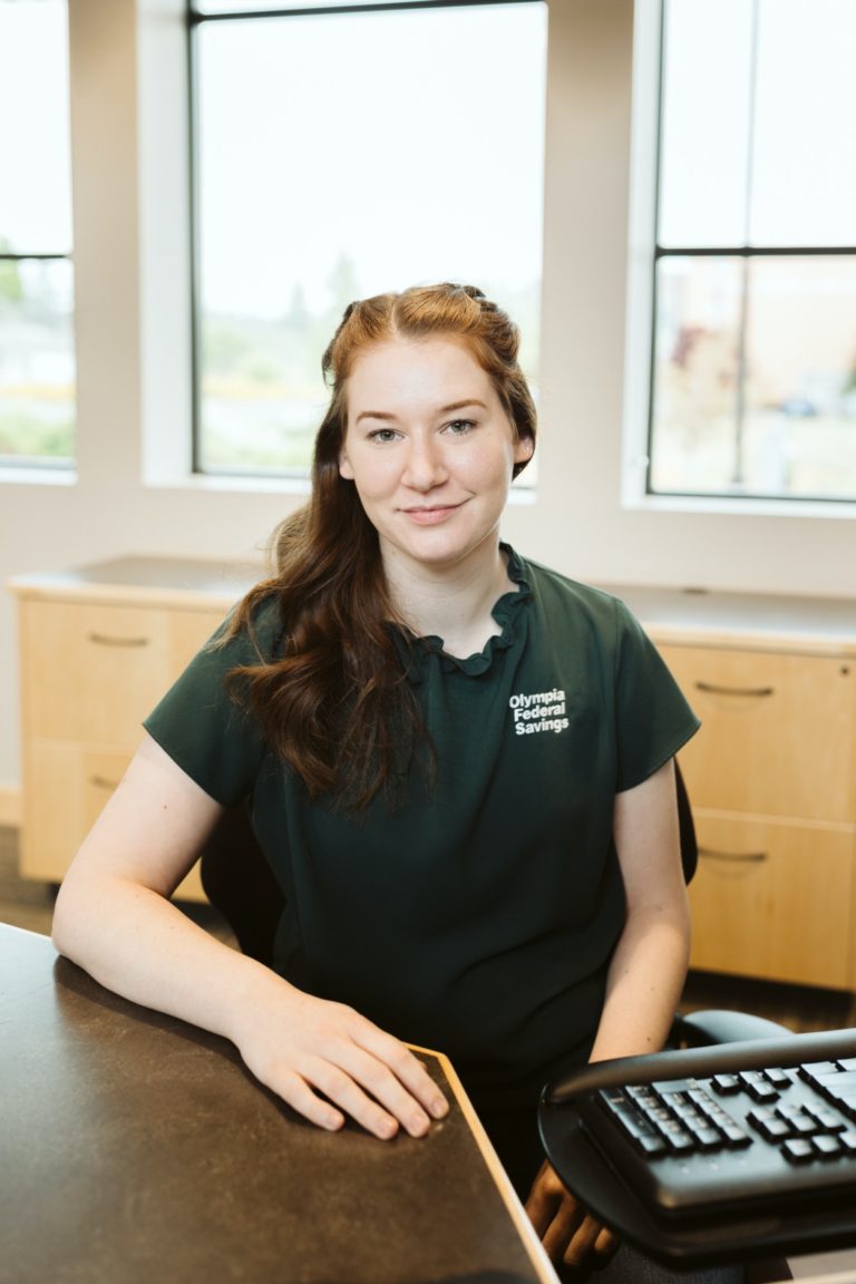 Kailee Warren from OlyFed at the Yelm, Washington branch