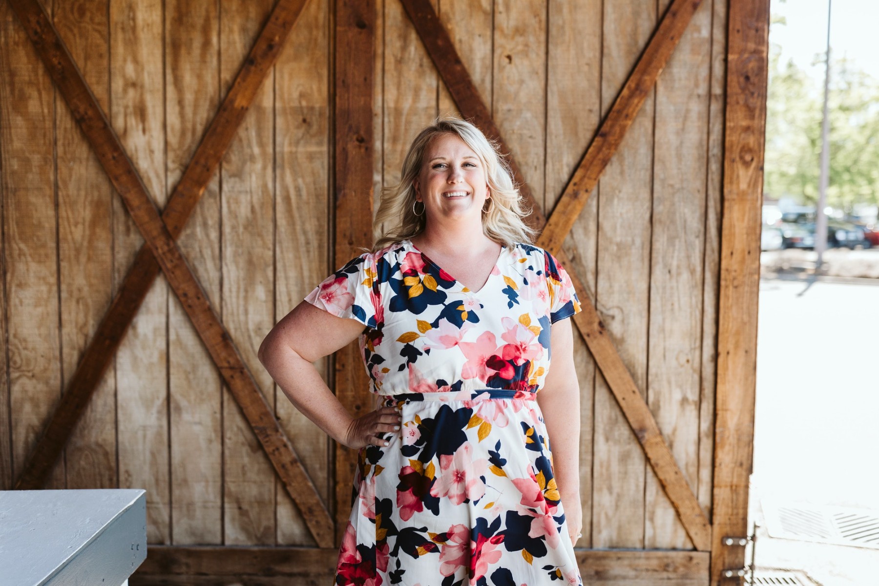 Melissa Kirkeby at the Olympia Farmer's Market in downtown Olympia, Washington