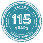 OlyFed 115 Year Anniversary Seal
