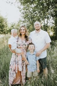 Josh Deck and his family in Olympia, WA