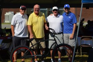 Josh Deck, Mike Bowen and Wayne Staley at local golf tournament