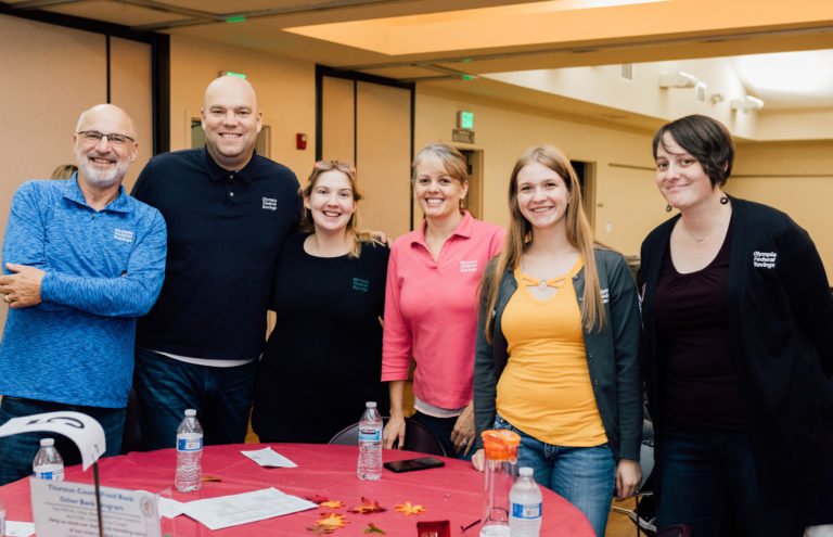 OlyFed staff members at quarterly celebration