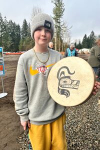 Drummer that blessed the Habitat for Humanity site in Tumwater, WA