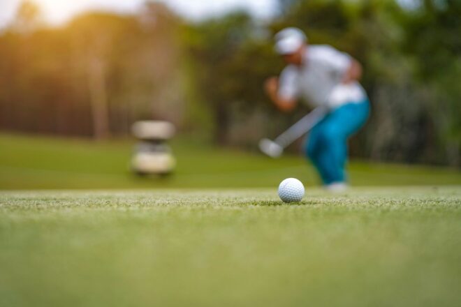 Golfer on Green