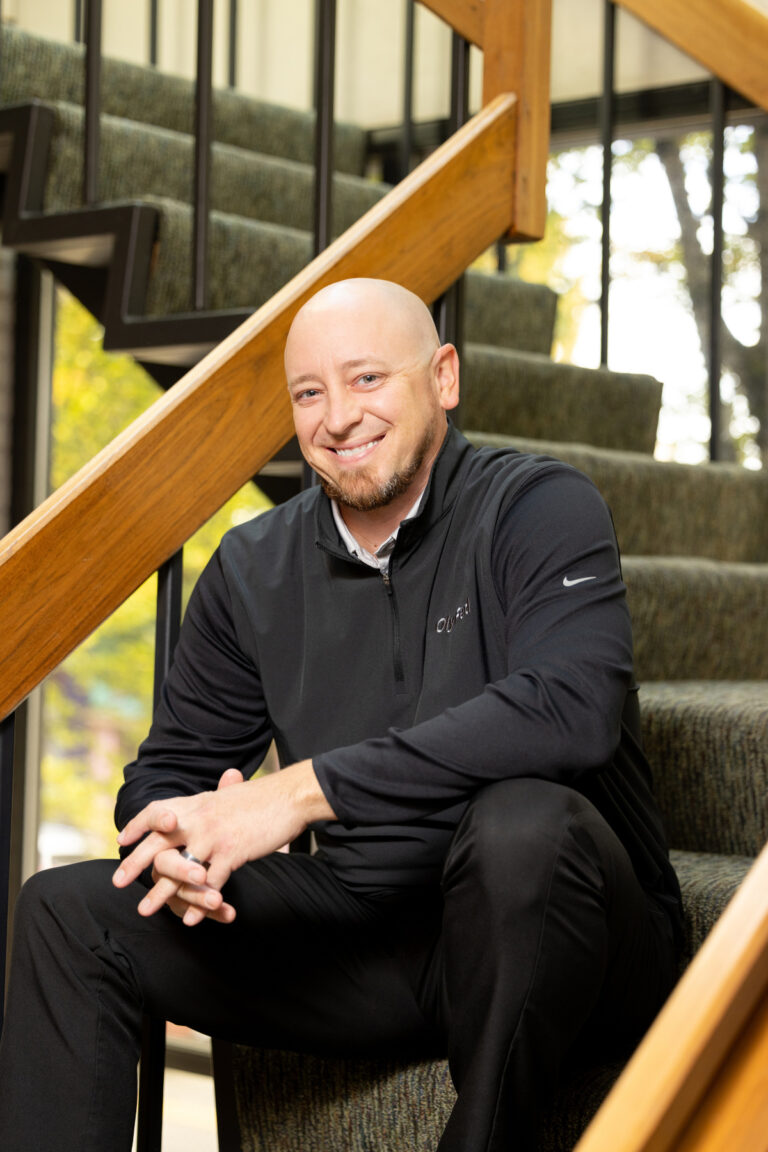 Josh Deck, President and CEO of OlyFed in the downtown board room.