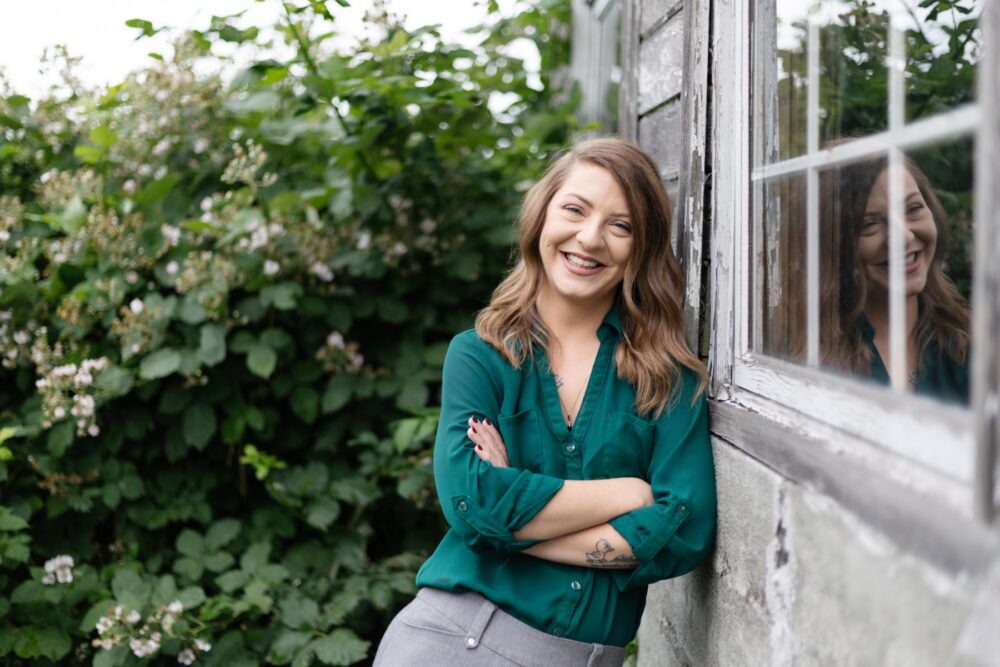Woman at Nisqually Nature Preserve
