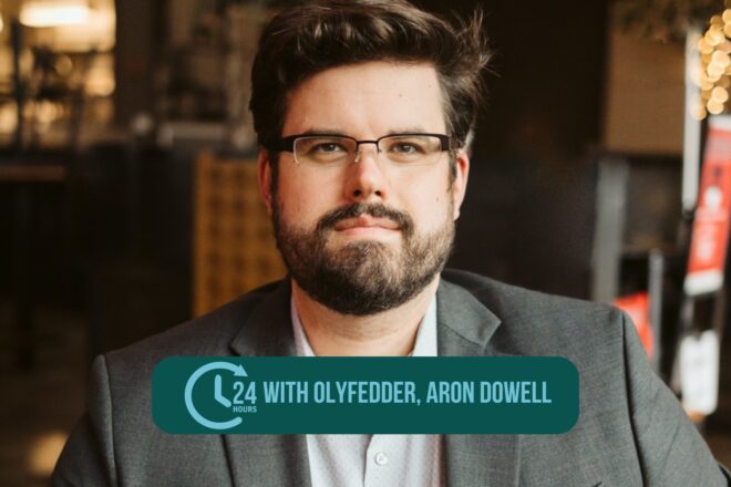 Aron Dowell with OlyFed
