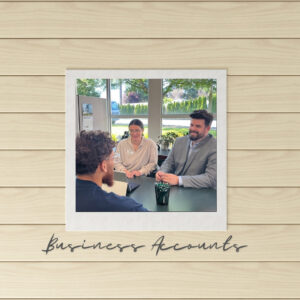 People meeting at a banker's desk