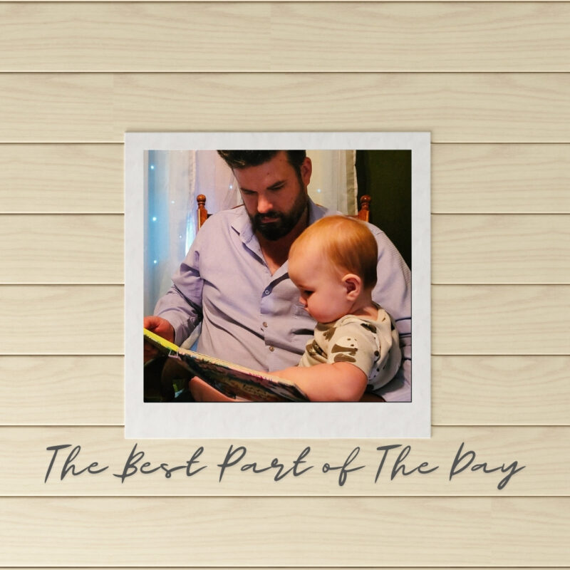 Man holding baby