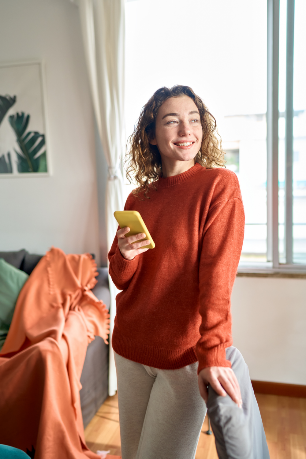 Young Adult holding phone