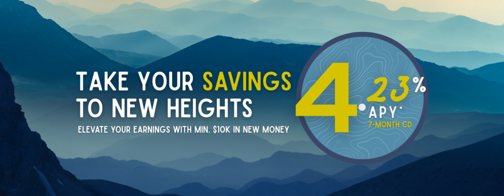 Limited-Time CD offer for 7 months with new money will grow savings.