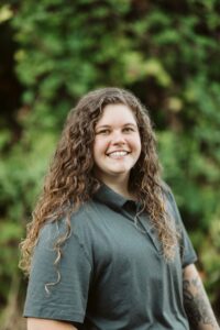 Sarah Caldwell, Branch Manager at Olympia Federal Saving's Tumwater branch.