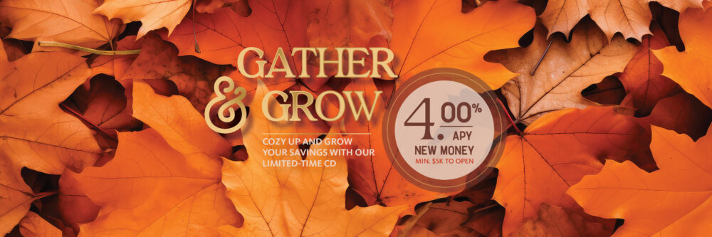 Fall promotional CD rate for new money offer