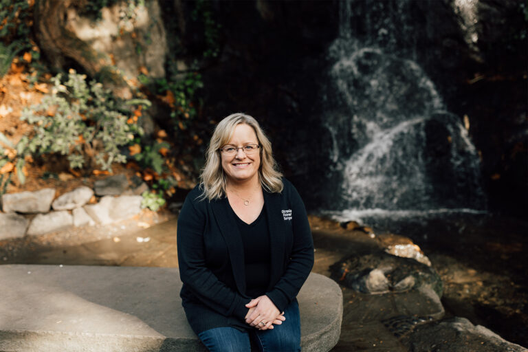 Melissa Wood at Tumwater Falls in Tumwater, WA